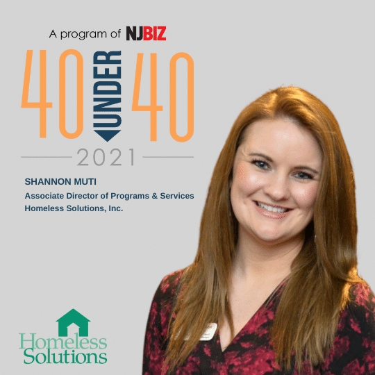 40 UNDER 40 HONOREE Homeless Solutions